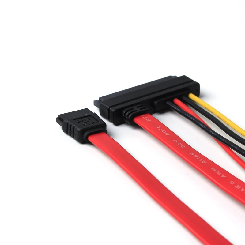 Кабель жесткого диска Lingable SATA 22 контакта 7 + 15 контактов на кабель Molex 4 для SSD