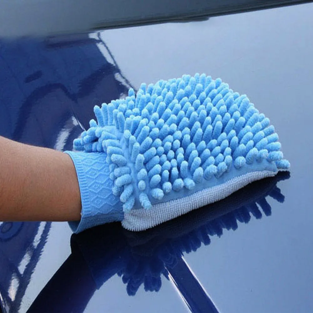 

Car Wash Gloves Washing Wiper Cleaning Towel Auto Dust Washer Mitt Microfiber Gloves Carwash Household Washing Accessories