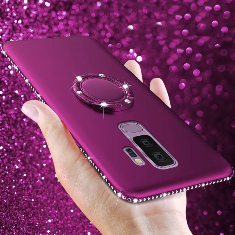 Кольцо чехол для samsung Galaxy J4 J6 A6 A8 2018 S8 S9 плюс S7 край A3 A5 A7 J3 J5 J7 2016 2017 крышка со