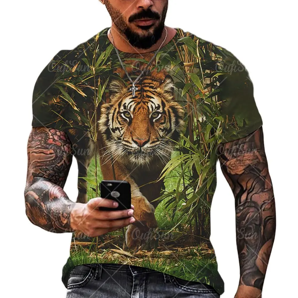 Lion Tiger Leopard Print 3D T Shirt Men Women Rock Hip Hop Harajuku Style Short Sleeve Tees Summer Oversized Breathable Clothes
Lion Tiger Leopard Print 3D T Shirt Men Women Rock Hip Hop Harajuku Style Short Sleeve Tees Summer Oversized Breathable Clothes
