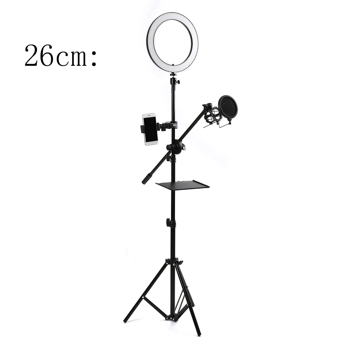

Ring Light Tripod with Stand 8Pcs/sets bluetooth Selfie ShutterCamera Selfie Light Ring for Youtube Makeup Video Live Photograph