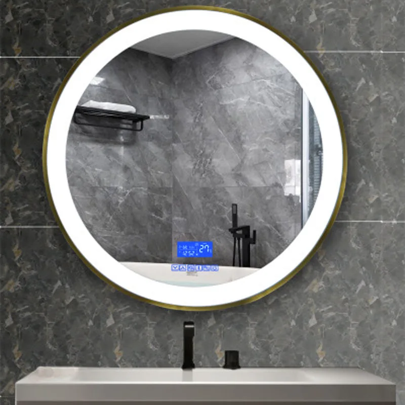 70cm Round smart bluetooth speaker led mirror multifunctional vanity mirror bathroom mirror anti-fog household bathroom mirror
70cm Round smart bluetooth speaker led mirror multifunctional vanity mirror bathroom mirror anti-fog household bathroom mirror