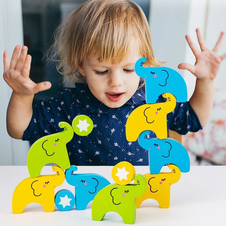Children Montessori Wooden Animal Balance Blocks Board Games Toy Elephant Educational Stacking High Building Block Wood Toy
Children Montessori Wooden Animal Balance Blocks Board Games Toy Elephant Educational Stacking High Building Block Wood Toy