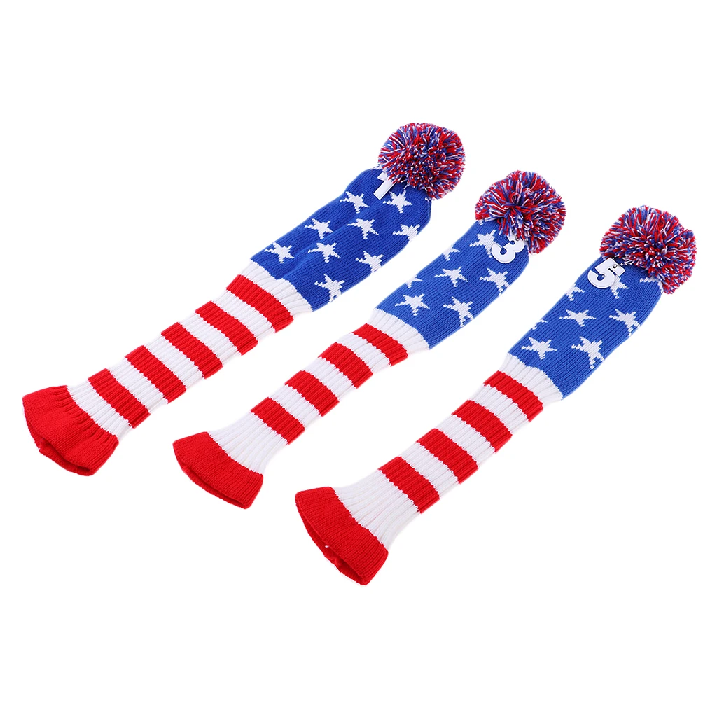 3Pcs Knit Vintage Pom Pom Headcover Long Neck Head Cover Golf Club Headcover 
3Pcs Knit Vintage Pom Pom Headcover Long Neck Head Cover Golf Club Headcover