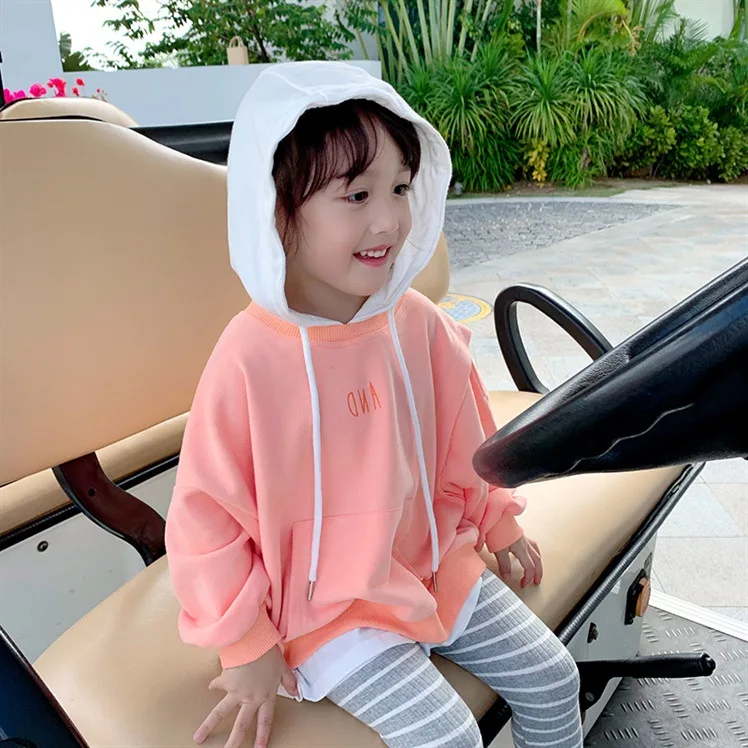 Girls Loose Sweater 2021 Spring Autumn New Children's Cotton Tops Baby Casual Hooded Long-sleeved Fake two pieces
Girls Loose Sweater 2021 Spring Autumn New Children's Cotton Tops Baby Casual Hooded Long-sleeved Fake two pieces
