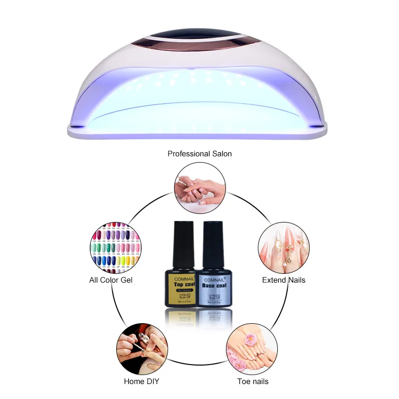120W High Power Nail Dryer For Manicure 60LED Fast Curing All Kinds of Gels Double Hands Drying Salon Use Nail Art Equipment
120W High Power Nail Dryer For Manicure 60LED Fast Curing All Kinds of Gels Double Hands Drying Salon Use Nail Art Equipment