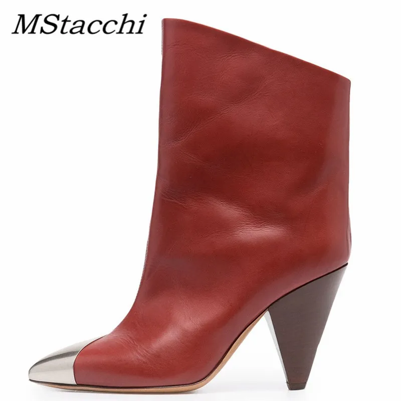 Женские ковбойские ботинки, белые полусапожки с острым носком, на высоком каблуке
Женские ковбойские ботинки, белые полусапожки с острым носком, на высоком каблуке