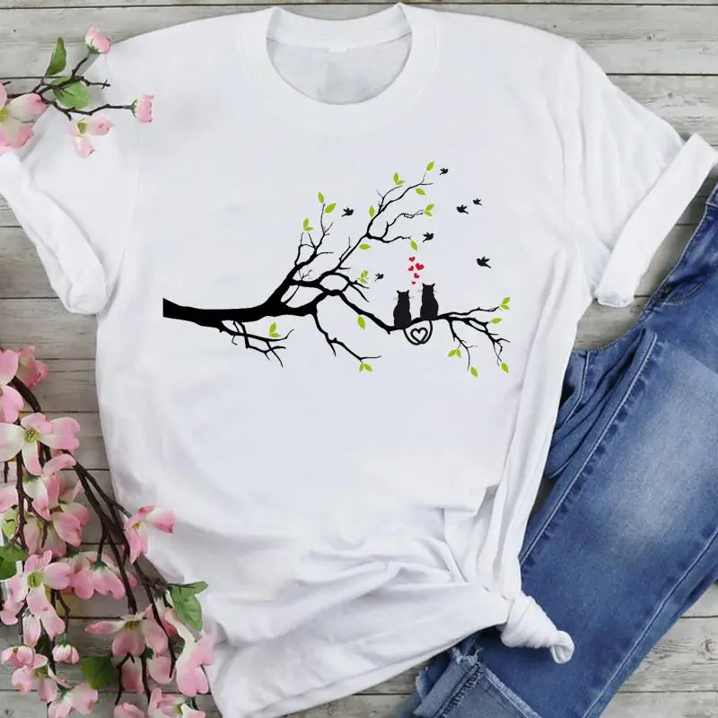 Women Sweet 90s Vacation Travel Style Cartoon Summer Fashion Print Short Sleeve Lovely Clothes Tops Tees Tshirt T-Shirt
Women Sweet 90s Vacation Travel Style Cartoon Summer Fashion Print Short Sleeve Lovely Clothes Tops Tees Tshirt T-Shirt