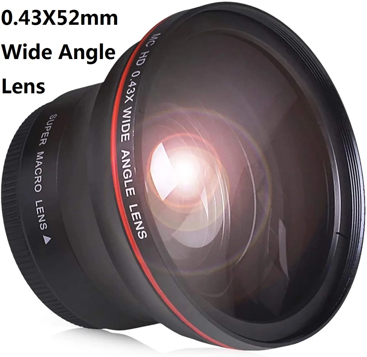 

52MM 0.43x Professional HD Wide Angle Lens (w/Macro Portion) for Nikon D7100 D7000 D5500 D5200 D5100 D3300 D3200 D3100 D3000