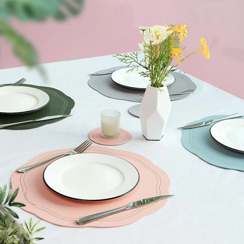 Scandinavian Minimalism Leather Place Mat Placemat Household Waterproof Oil-Proof Insulation Placemats For Table
Scandinavian Minimalism Leather Place Mat Placemat Household Waterproof Oil-Proof Insulation Placemats For Table