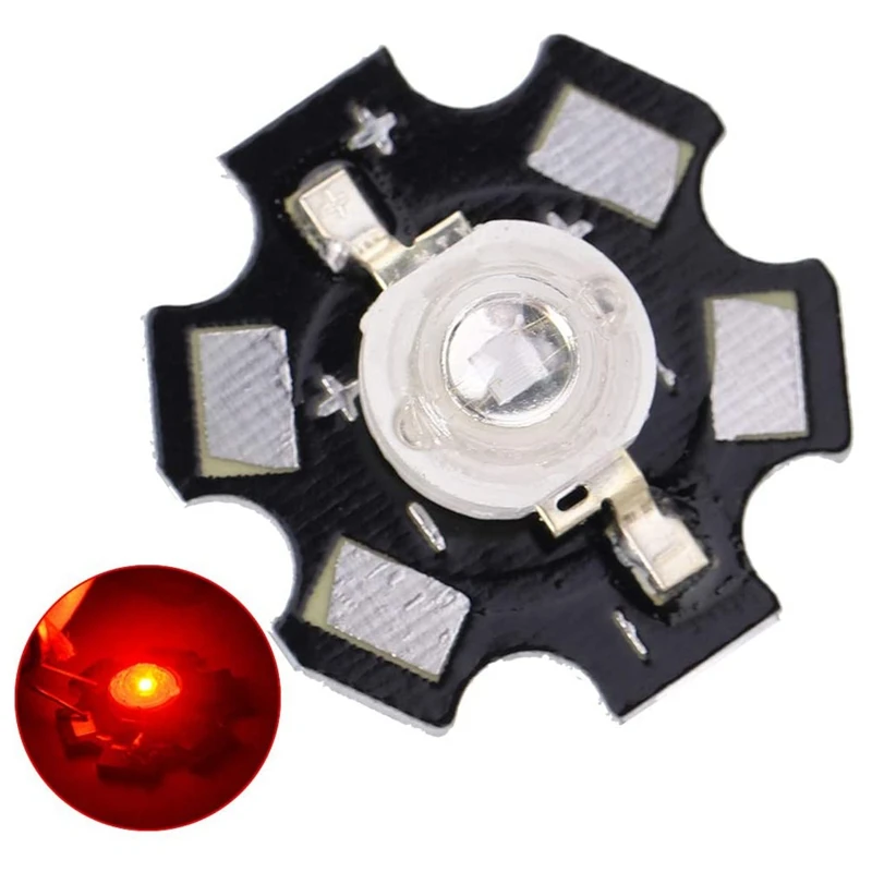25 Pcs LED Chips, 3W High Power LED Lamp Beads Emitter Diode Chips for DIY Lighting Fixtures(Red)
25 Pcs LED Chips, 3W High Power LED Lamp Beads Emitter Diode Chips for DIY Lighting Fixtures(Red)
