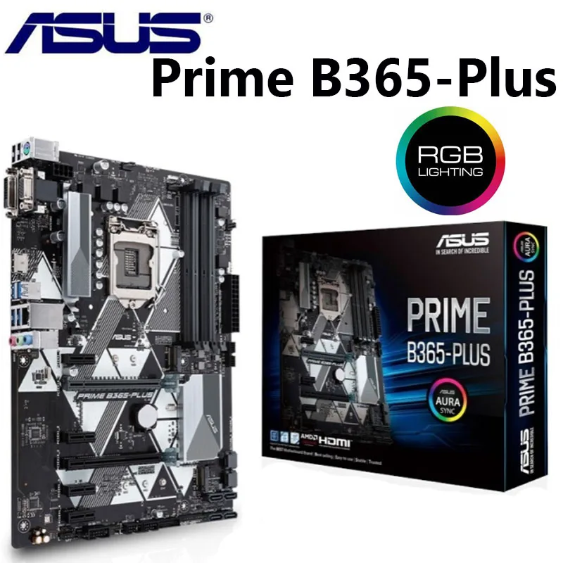 Asus Prime B365 Plus Материнские платы LGA 1151 материнская плата ATX Core i9 i8 Pentium/Celeron DDR4 PCI E 3 0 M.2