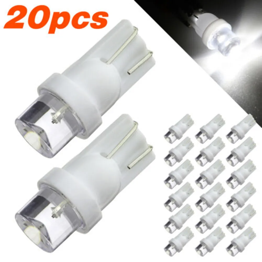 20x T10 LED Bulb W5W 194 6000K White Car Interior Dome Lamp Map Reading Light Car Width Indicator Light
20x T10 LED Bulb W5W 194 6000K White Car Interior Dome Lamp Map Reading Light Car Width Indicator Light