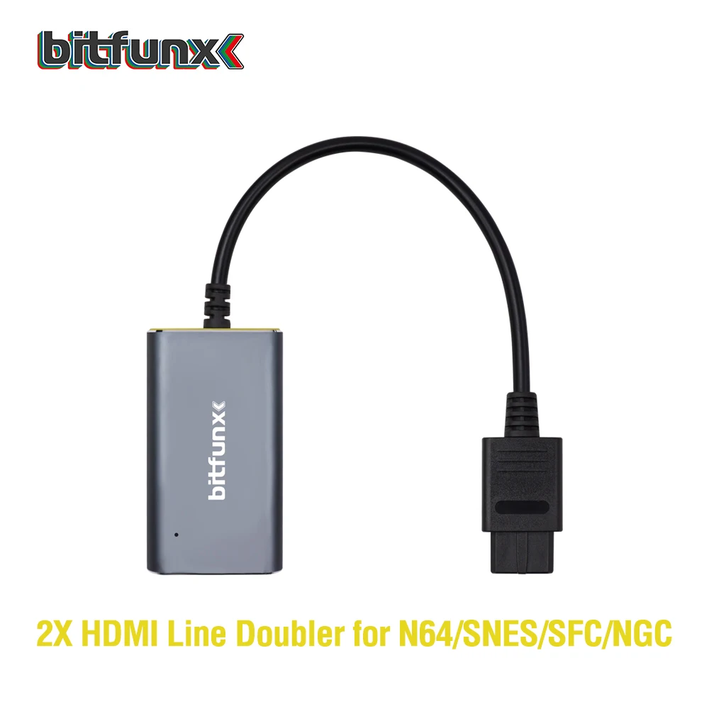 Адаптер-переходник Bitfunx 2X HDMI для Nintendo 64 N64 SNES SFC NGC S-video/композитный к | Электроника