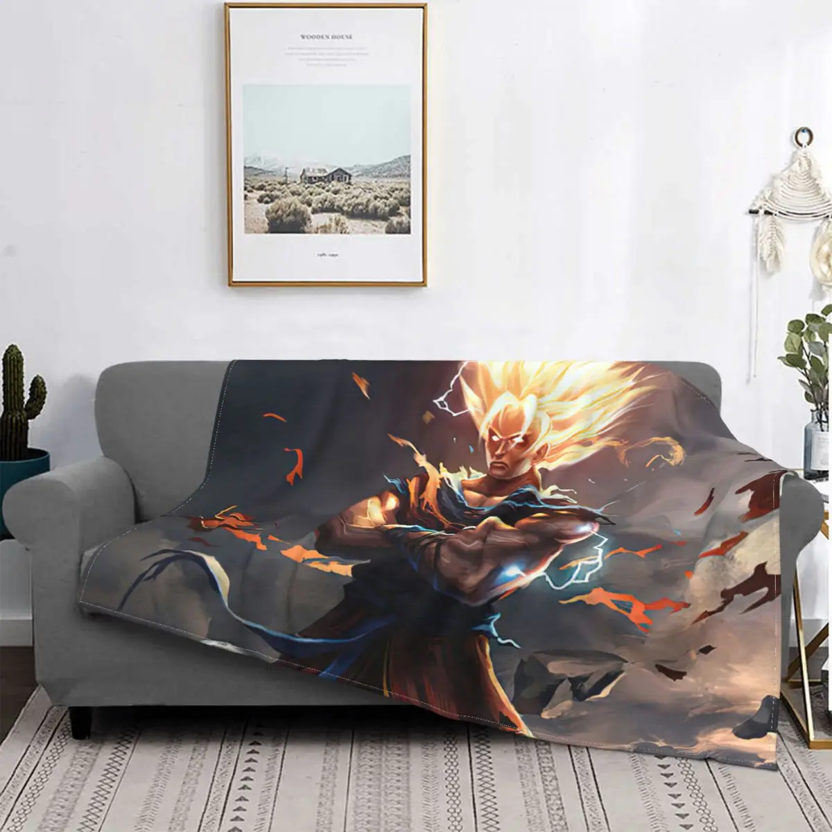 Manta de Super Monkey Son Goku, украшения для домашнего интерьера из японского аниме
Manta de Super Monkey Son Goku, украшения для домашнего интерьера из японского аниме