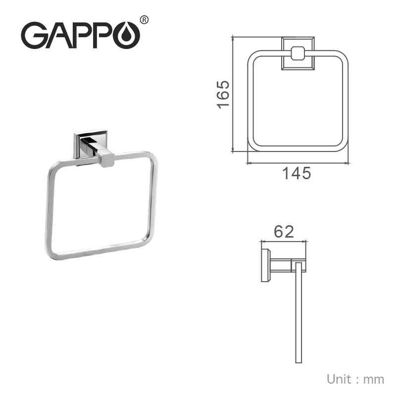 Вешалка для полотенец GAPPO sus 304 из нержавеющей стали настенный держатель вешалка