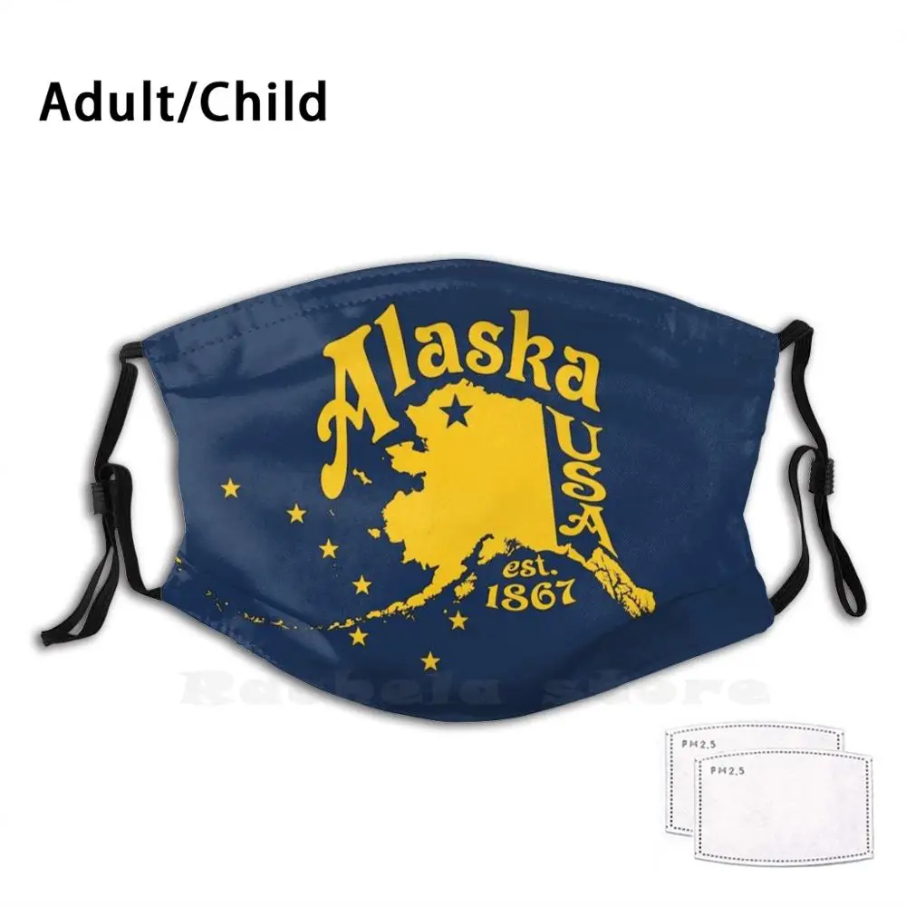 Маска для лица Аляска с фильтром, забавная многоразовая маска для лица, золотой Раш, карта Аляски, золото, 1867, лето 1867 
Маска для лица Аляска с фильтром, забавная многоразовая маска для лица, золотой Раш, карта Аляски, золото, 1867, лето 1867