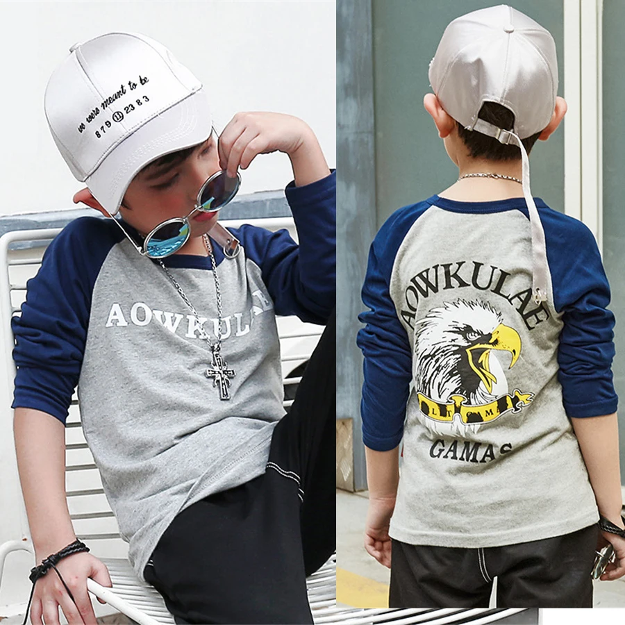fashionable t shirt kids long sleeve tops autumn T-shirts animal print falcon 6-14Y toddler teenagers clothes boy t shirt
fashionable t shirt kids long sleeve tops autumn T-shirts animal print falcon 6-14Y toddler teenagers clothes boy t shirt