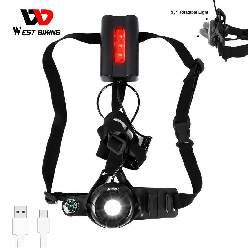 WEST BIKING Bicycle Light USB Charge Night Running Chest Lamp LED Flashlight Outdoor Sport Jogging Cycling Safety Warning Light
WEST BIKING Bicycle Light USB Charge Night Running Chest Lamp LED Flashlight Outdoor Sport Jogging Cycling Safety Warning Light