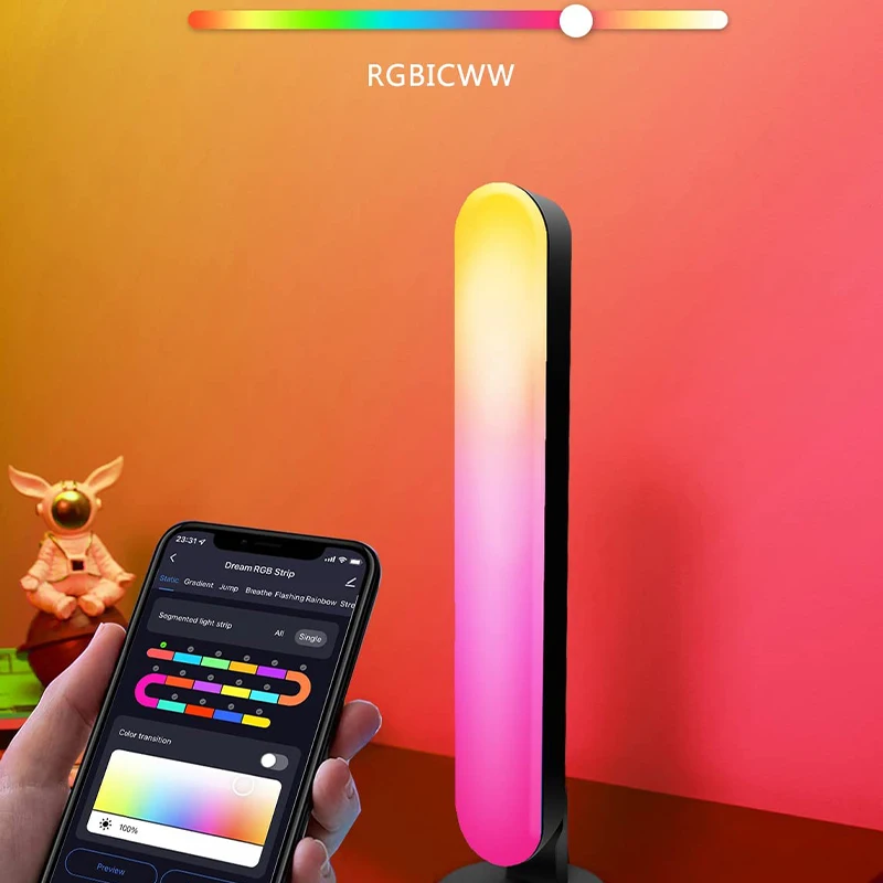 Tuya Symphony Light Bar Bluetooth WiFi + IR Home Smart LED Ambient Light Ambilight Color Bar Light Suitable For Alexa Google
Tuya Symphony Light Bar Bluetooth WiFi + IR Home Smart LED Ambient Light Ambilight Color Bar Light Suitable For Alexa Google