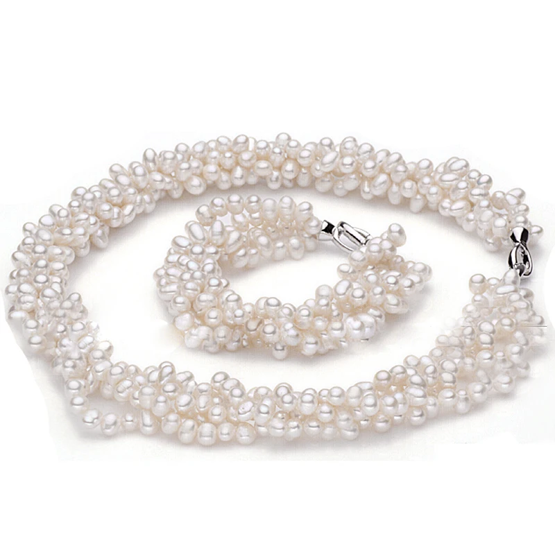MeiBaPJ 925 Silver 100% White Natural Freshwater pearl Jewelry Sets Real pearl Necklace Bracelet Jewelry Sets for women
MeiBaPJ 925 Silver 100% White Natural Freshwater pearl Jewelry Sets Real pearl Necklace Bracelet Jewelry Sets for women