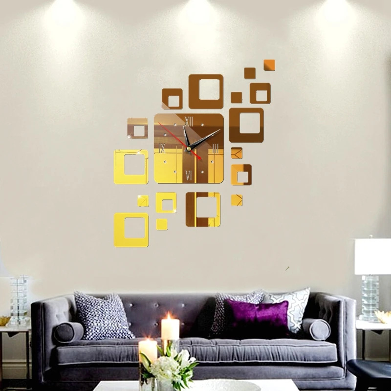DIY Mirror Surface Large Wall Clocks Modern Design Wall Ornament Home Office Decor 3D Wall Stickers For Living Room Decoration
DIY Mirror Surface Large Wall Clocks Modern Design Wall Ornament Home Office Decor 3D Wall Stickers For Living Room Decoration