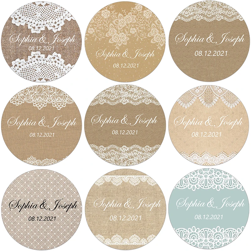 Lace Linen Style Paper Stickers Customize Wedding Decor Stickers Labels Personalized Name Bridal Shower Baptism Party Decor
Lace Linen Style Paper Stickers Customize Wedding Decor Stickers Labels Personalized Name Bridal Shower Baptism Party Decor