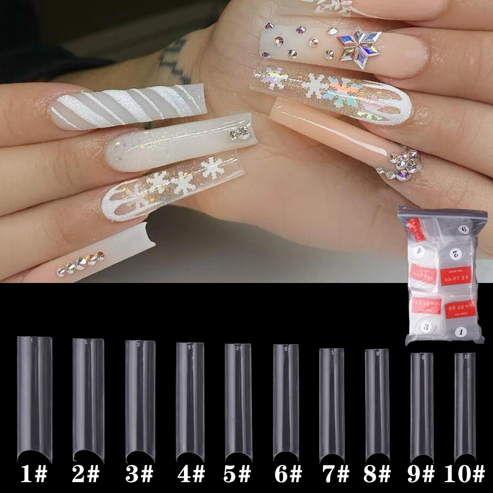 500Pcs/Bag XL C Curve Nail Tips Extra Long Fake Nails Extension Acrylic Reusable False Tip Square Shape French Artificial Nails
500Pcs/Bag XL C Curve Nail Tips Extra Long Fake Nails Extension Acrylic Reusable False Tip Square Shape French Artificial Nails