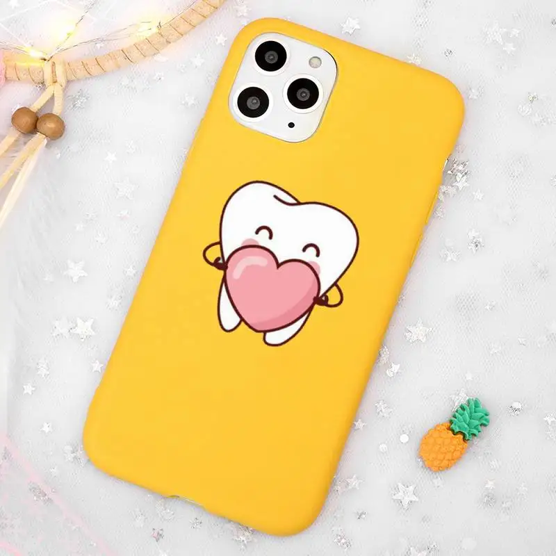 Funny Cartoon Dentist Dental Phone Case Candy Color Yellow for iPhone 11 12 pro XS MAX 8 7 6 6S Plus X 5S SE 2020 XR
Funny Cartoon Dentist Dental Phone Case Candy Color Yellow for iPhone 11 12 pro XS MAX 8 7 6 6S Plus X 5S SE 2020 XR