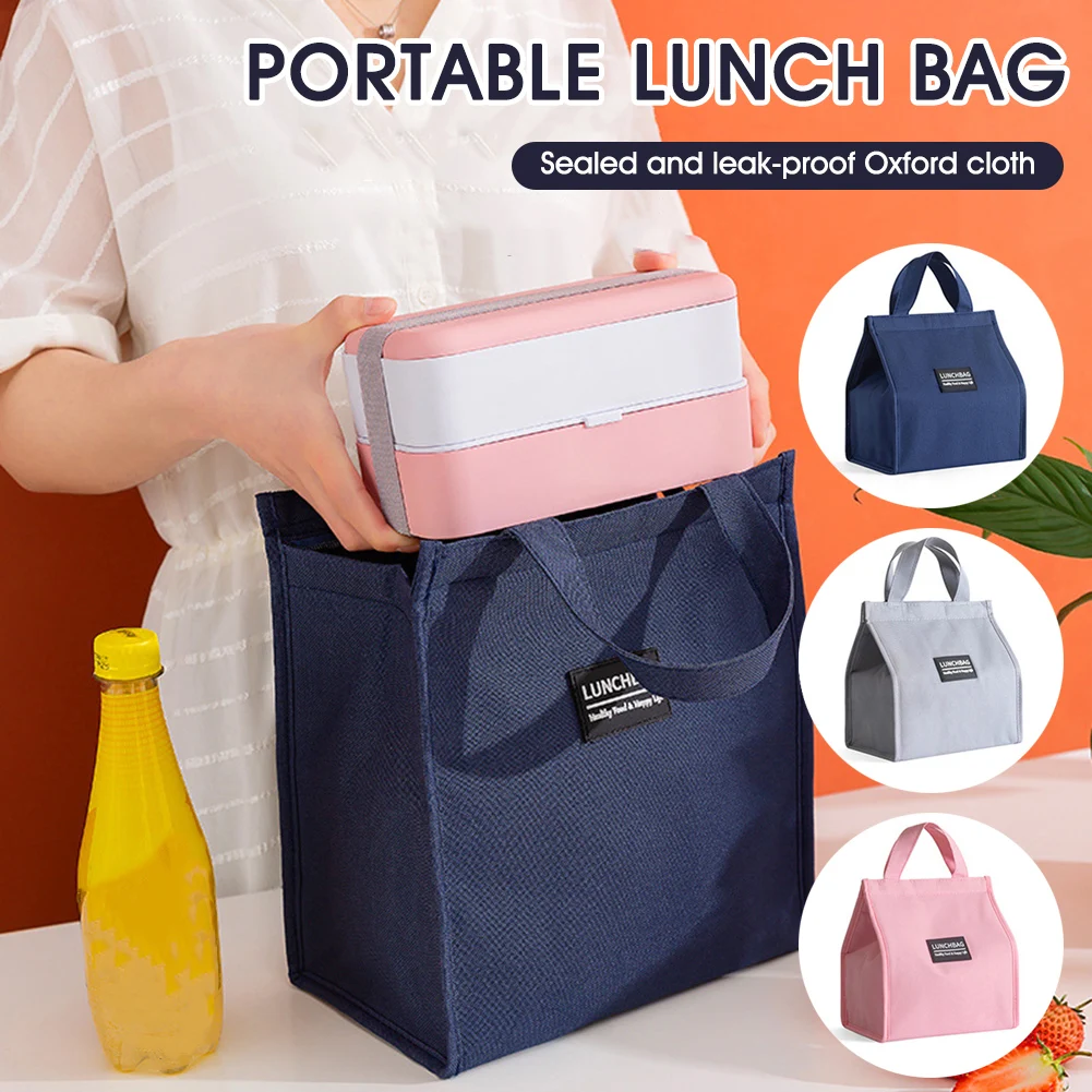 Portable Lunch Bag New Thermal Insulated Lunch Box Tote Cooler Handbag Bento Pouch Dinner Container School Food Storage Bags
Portable Lunch Bag New Thermal Insulated Lunch Box Tote Cooler Handbag Bento Pouch Dinner Container School Food Storage Bags