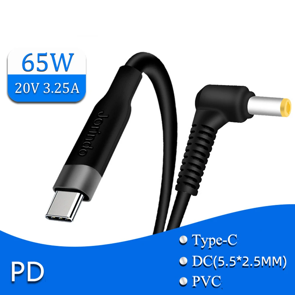 Кабель usb-c для зарядки ноутбука, 18,5-20 в, 5,5 А (2,5 х ММММ)
Кабель usb-c для зарядки ноутбука, 18,5-20 в, 5,5 А (2,5 х ММММ)