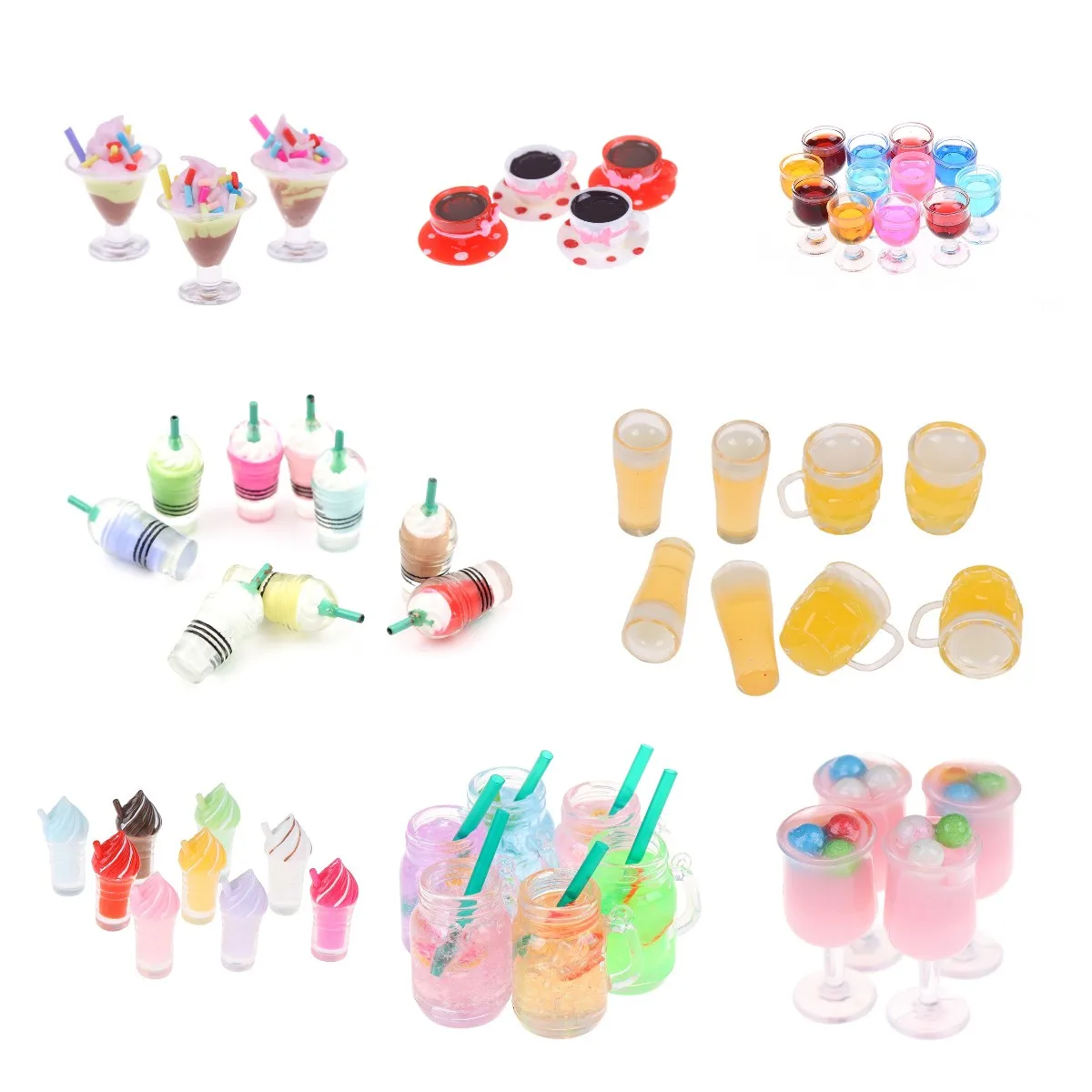Mini Ice Cream Milkshake Lemon Milk Fruit Tea Water Cups Strawberry Cup Miniatures Dollhouse Accessories Kitchen Toys 1-5pcs
Mini Ice Cream Milkshake Lemon Milk Fruit Tea Water Cups Strawberry Cup Miniatures Dollhouse Accessories Kitchen Toys 1-5pcs