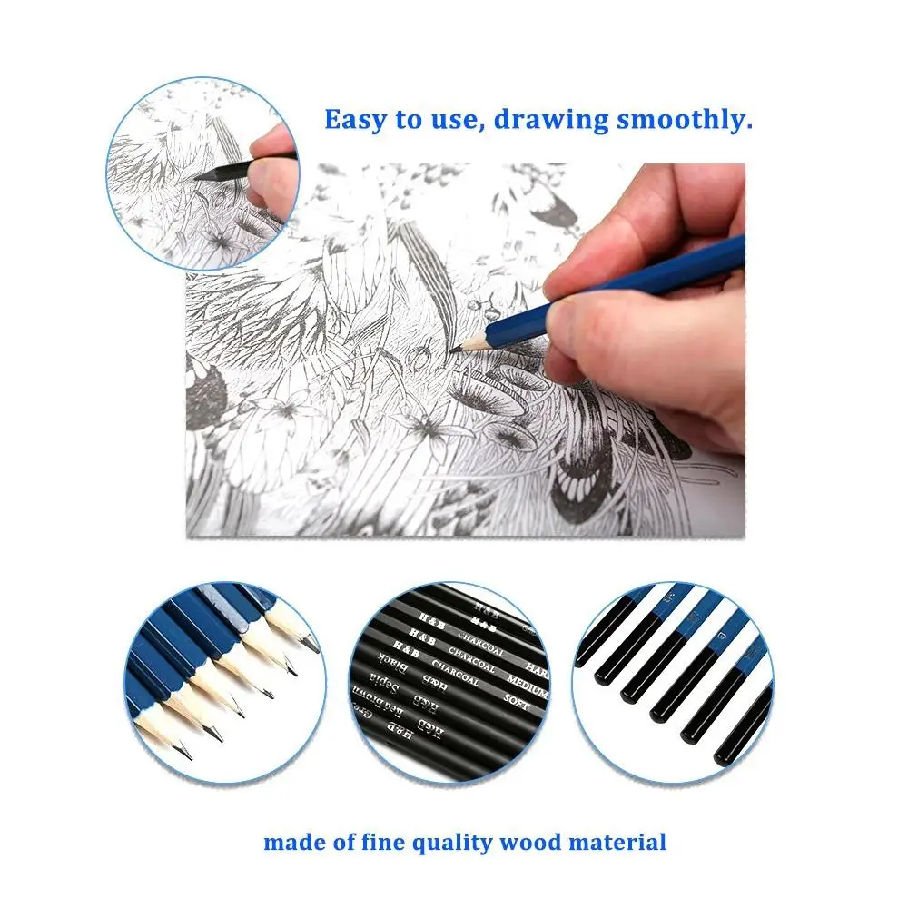 Sketch Pencil Set Sketch Pencil Painting Tool Set Stationery Crafts Student Graffiti Artist Art Supplies Drawing 60pcs Portable
Sketch Pencil Set Sketch Pencil Painting Tool Set Stationery Crafts Student Graffiti Artist Art Supplies Drawing 60pcs Portable