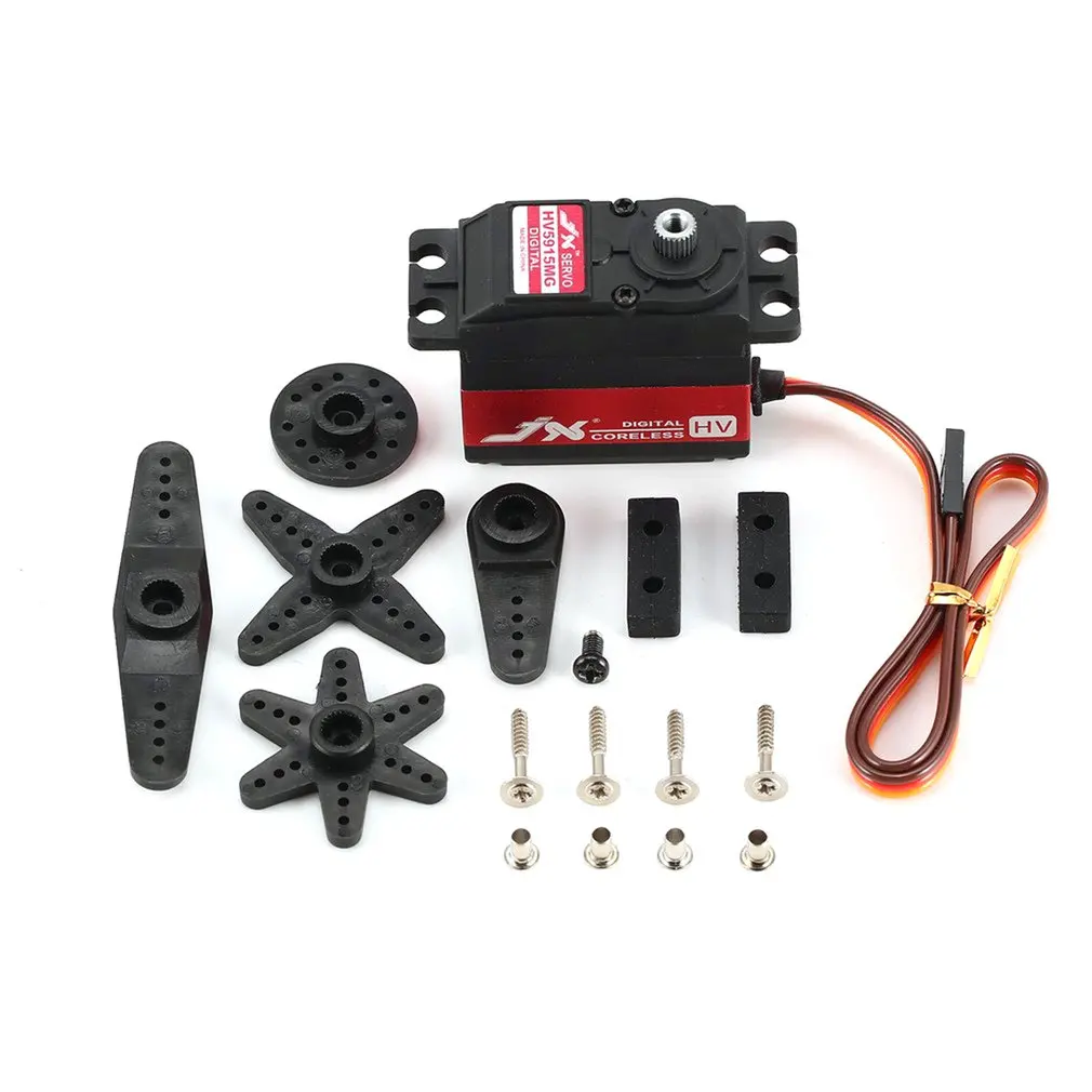 JX PDI-HV5915MG 15.83kg Metal Gear Steering Digital Coreless Servo With HV High Torque Voltage For RC 600-700 Helicopter DIY
JX PDI-HV5915MG 15.83kg Metal Gear Steering Digital Coreless Servo With HV High Torque Voltage For RC 600-700 Helicopter DIY