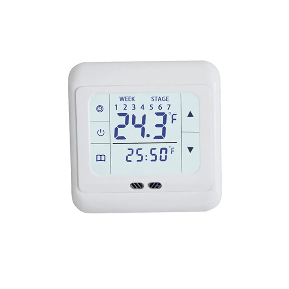 

Терморегулятор сенсорный экран нагревательный термостат для теплого пола электрическая система отопления температурный контроллер с зам...