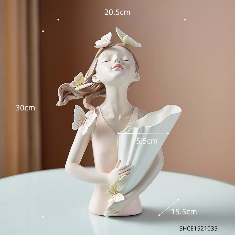 Resin Sculpture Character Model Vase Butterfly Girl Modern Home Decor Living Room Bedroom Countertop Vase Nordic Home Decoration
Resin Sculpture Character Model Vase Butterfly Girl Modern Home Decor Living Room Bedroom Countertop Vase Nordic Home Decoration
