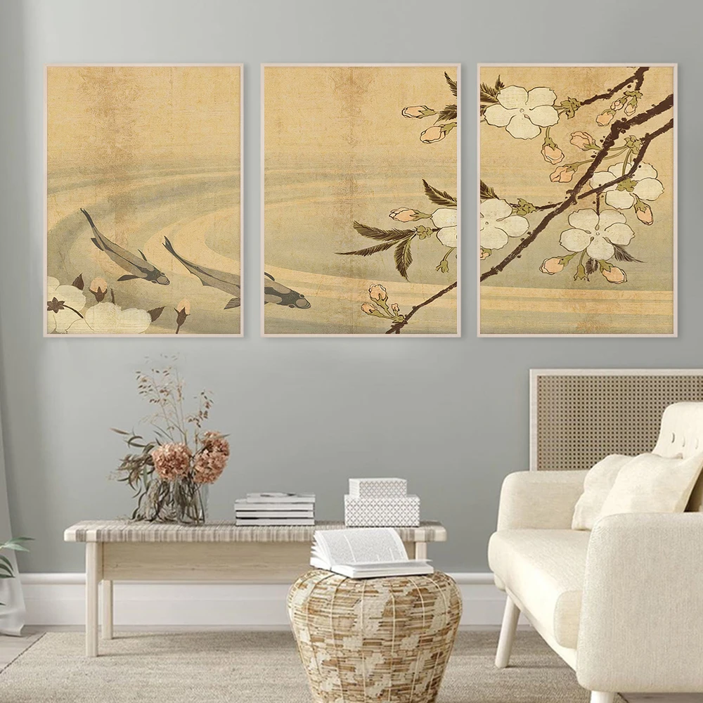Cherry Blossom And Fish Poster Oriental Japanese Art Print Koi Canvas Painting Nature Wall Picture Idea Gift Living Home Decor
Cherry Blossom And Fish Poster Oriental Japanese Art Print Koi Canvas Painting Nature Wall Picture Idea Gift Living Home Decor