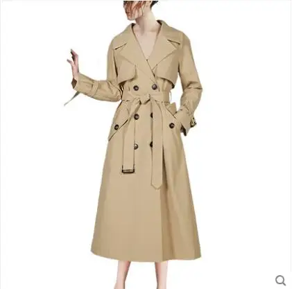 2021 new spring trench coats womens khaki british quality куртка женская весна double-breasted fashion windbreaker dress casual
2021 new spring trench coats womens khaki british quality куртка женская весна double-breasted fashion windbreaker dress casual