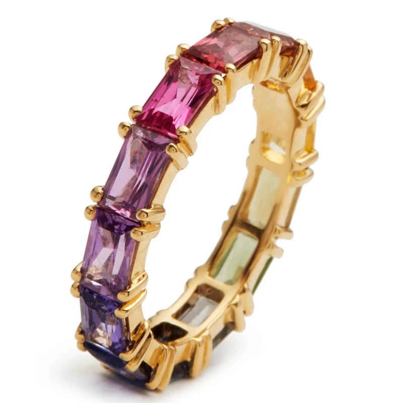 New Fashion Shiny Colorful CZ Cubic Zircon Women Rings for Girls Lady Gold Color Female Daily Rings Anniversary Gift Jewelry
New Fashion Shiny Colorful CZ Cubic Zircon Women Rings for Girls Lady Gold Color Female Daily Rings Anniversary Gift Jewelry