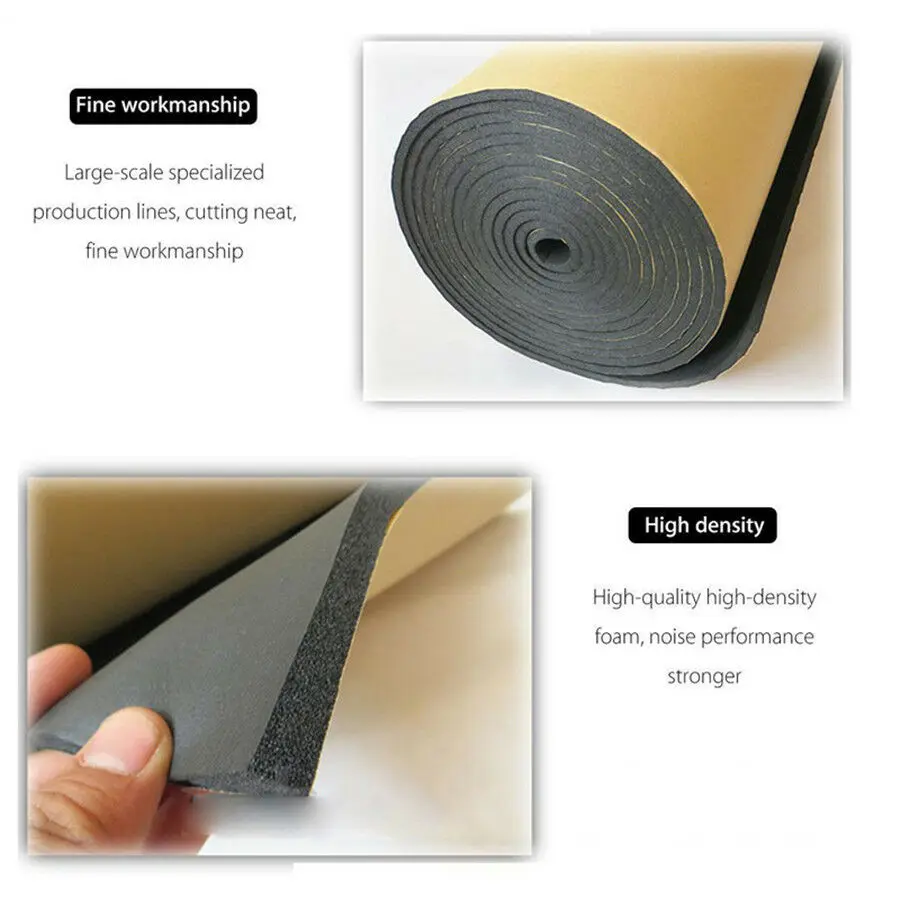 12 Sheets Car SUV Van Sound Proofing Insulation 5mm Closed Cell Foam 30cm×50cm Interior Accessories Sound Insulation Sponge
12 Sheets Car SUV Van Sound Proofing Insulation 5mm Closed Cell Foam 30cm×50cm Interior Accessories Sound Insulation Sponge