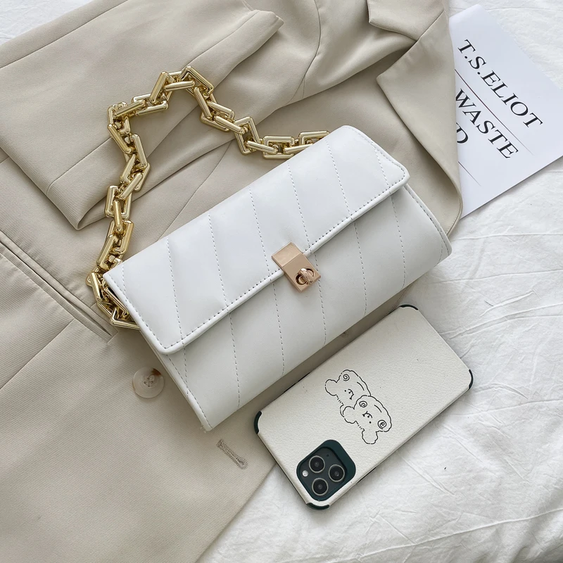ATLI Chain High Quality PU Leather Female Shoulder Bags for Women 2021 Fashion Simple Bags Lady Handbags and Purses Sac Epaule
ATLI Chain High Quality PU Leather Female Shoulder Bags for Women 2021 Fashion Simple Bags Lady Handbags and Purses Sac Epaule