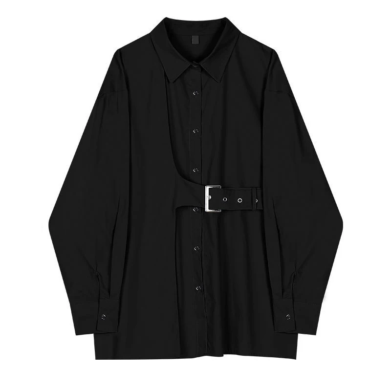 Sister Fara Chic Spring Single Breasted Sashes Women's Shirt Turn-down Collar Long Sleeve Blouses Autumn Loose Blouses Women
Sister Fara Chic Spring Single Breasted Sashes Women's Shirt Turn-down Collar Long Sleeve Blouses Autumn Loose Blouses Women
