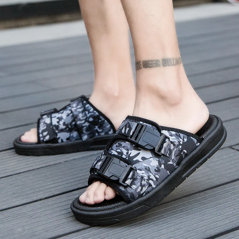 Men's Camouflage Slippers, Men's Outer Wear Summer Sandals, Soft Bottom, Velcro, Flip-flops, Men's Beach Shoes Plus Size 46
Men's Camouflage Slippers, Men's Outer Wear Summer Sandals, Soft Bottom, Velcro, Flip-flops, Men's Beach Shoes Plus Size 46