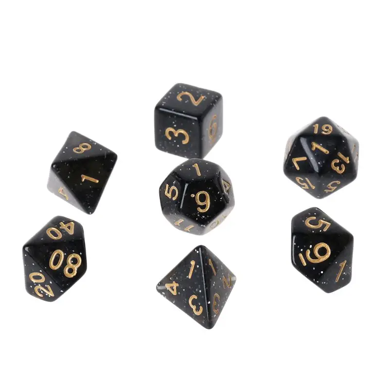 7pcs RPG Game Dice Acrylic Polyhedral Dice DND Board Game D4 D6 D8 D10 D12 D20 U2JB
7pcs RPG Game Dice Acrylic Polyhedral Dice DND Board Game D4 D6 D8 D10 D12 D20 U2JB