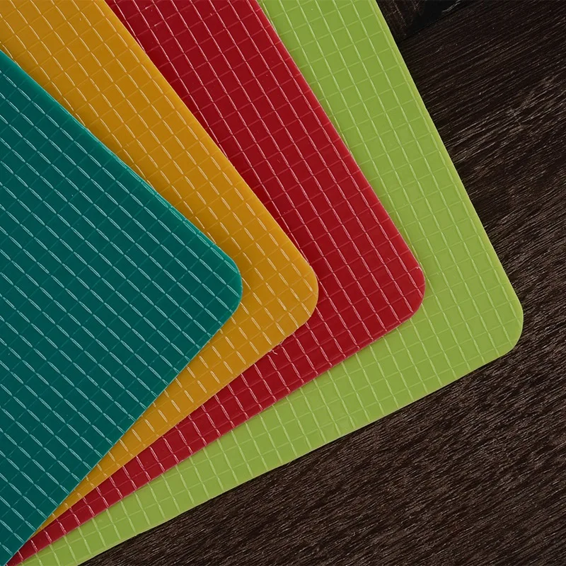4Pcs Flexible Classification Cutting Board Color Coded Set Food-Grade Non-Slip Plastic Kitchen Cutting Mat 38X30.5cm
4Pcs Flexible Classification Cutting Board Color Coded Set Food-Grade Non-Slip Plastic Kitchen Cutting Mat 38X30.5cm