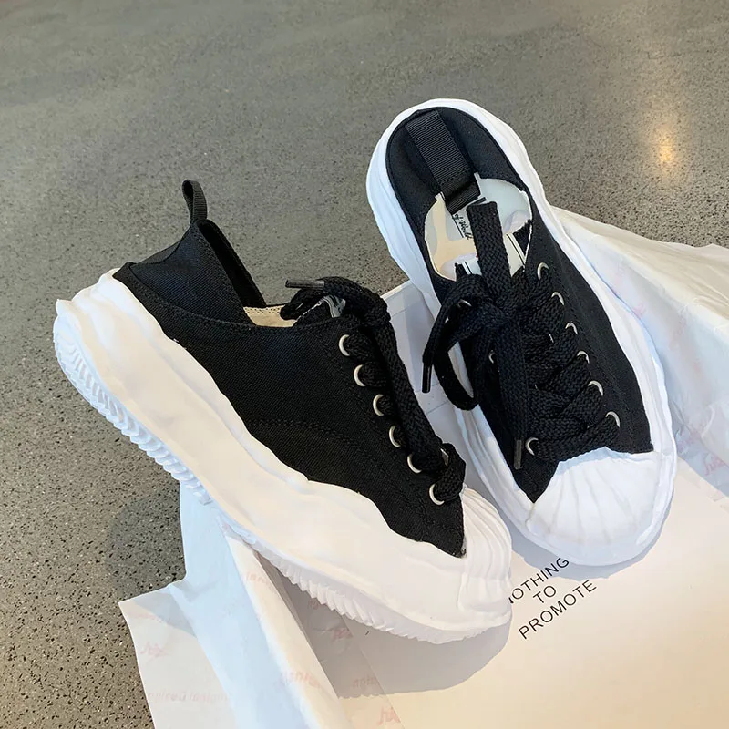 Woman Shoes Fashion Leisure Canvas Flat Shoes 2021 The New Rubber Lace-Up All-match Comfortable Shallow Shoes Platform Shoes
Woman Shoes Fashion Leisure Canvas Flat Shoes 2021 The New Rubber Lace-Up All-match Comfortable Shallow Shoes Platform Shoes