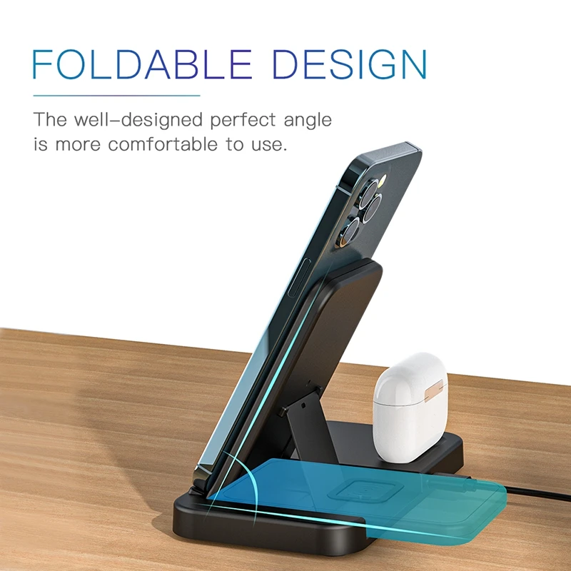 Labobbon Wireless Charging Stand For iPhone 12 11 X XS XR 8 Airpods Pro 10W Qi Fast Charger Dock Station for Samsung S20 S10
Labobbon Wireless Charging Stand For iPhone 12 11 X XS XR 8 Airpods Pro 10W Qi Fast Charger Dock Station for Samsung S20 S10