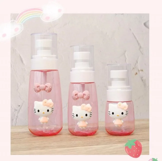 Бутылка с милым котенком Kawaii переносная бутылка распылителем для путешествий