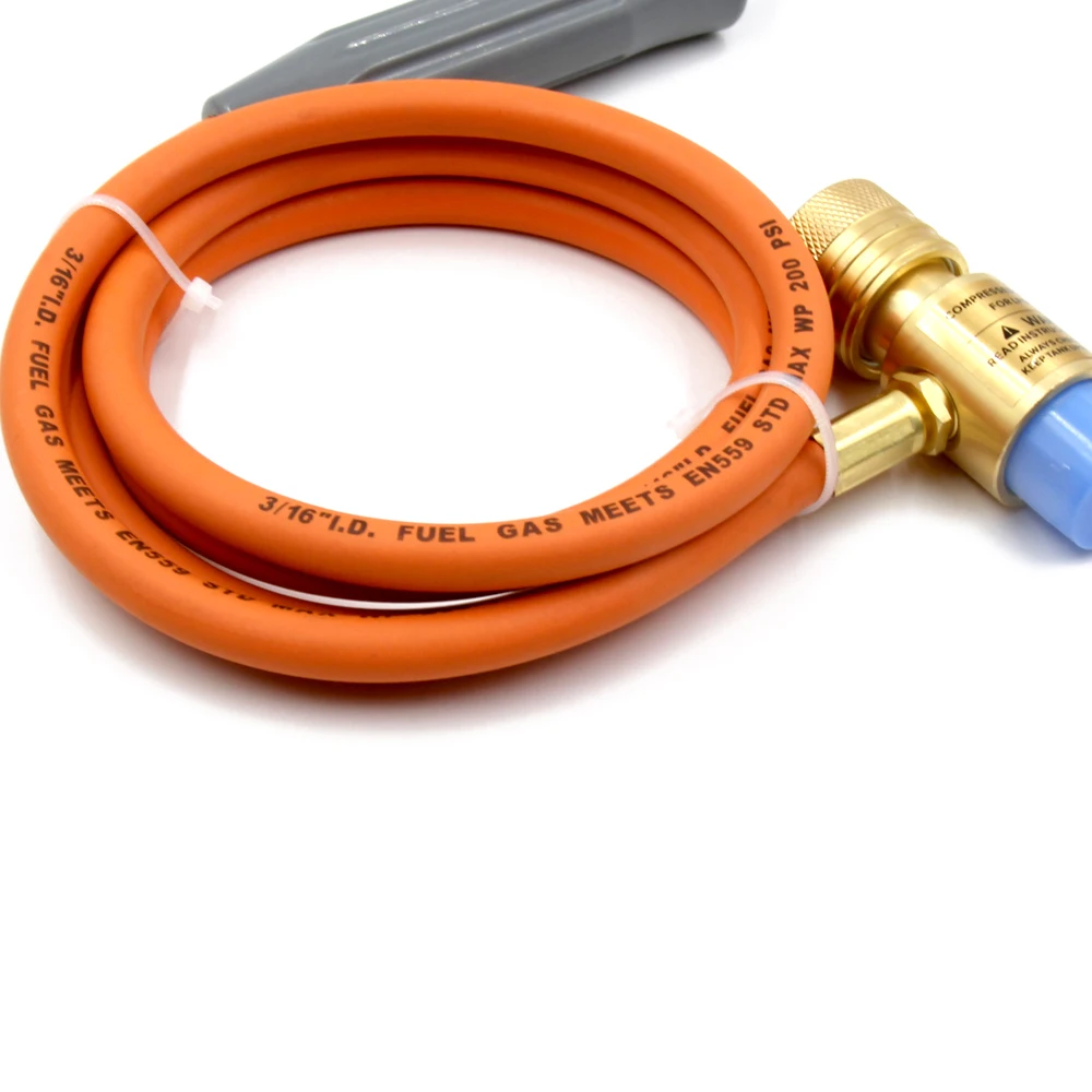 New Portable Mapp Welding Propane Torch with Self Ignition Trigger and 1.5m Hose Fit for BBQ Food Heating Jewelry Soldering 
New Portable Mapp Welding Propane Torch with Self Ignition Trigger and 1.5m Hose Fit for BBQ Food Heating Jewelry Soldering