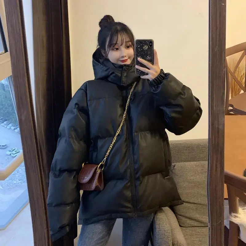 New autumn and winter women's clothing small and thick cotton padded coat loose coat cotton jacket Hong Kong Style
New autumn and winter women's clothing small and thick cotton padded coat loose coat cotton jacket Hong Kong Style